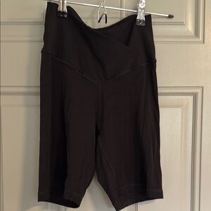 Black High-Waisted Bike Shorts for Active Wear